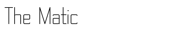 The Matic font preview